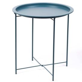 Today Malý odkládací stolek, modrá barva, Ø 47 cm