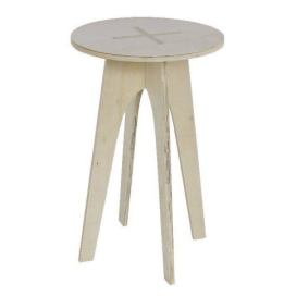 Today Odkládací stolek SIMPLICTIY, kulatý, dřevěný, 50 x 30 cm
