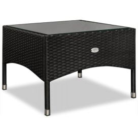 Melfin Ratanový stolek RT05 černý 58 x 58 x 42cm