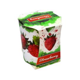 PROHOME - Svíčka ve skle Strawberry Home-point.cz