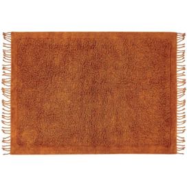 Bavlněný koberec 140 x 200 cm oranžový BITLIS Beliani.cz