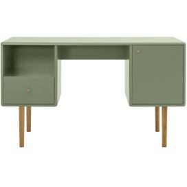 Zelený lakovaný pracovní stůl Tom Tailor Color Living 130 x 50 cm