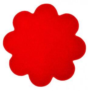 Vopi koberce Květinový koberec Eton červený - 120x120 kytka cm - Favi.cz