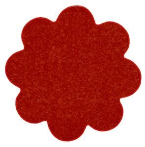 Vopi koberce Květinový koberec Eton vínově červený - 120x120 kytka cm - Favi.cz