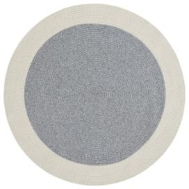 NORTHRUGS - Hanse Home koberce Kusový koberec Braided 105555 Grey Creme kruh – na ven i na doma - 150x150 (průměr) kruh cm Mujkoberec.cz