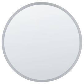 Kulaté LED nástěnné zrcadlo ø 79 cm stříbrné DEAUVILLE Beliani.cz