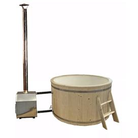 DEOKORK Dřevěná káď s vložkou Hot tub (900L)