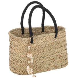 Plážová pletená taška se zdobnými mušlemi Beach Bag Shells L - 41*22*26cm J-Line by Jolipa