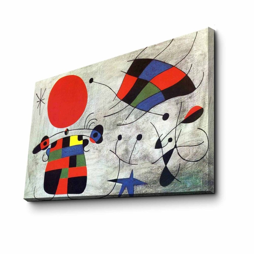 Wallity Reprodukce obrazu Joan Miró 078 45 x 70 cm - Houseland.cz