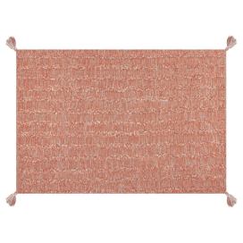 Bavlněný koberec 140 x 200 cm oranžový MUGLA Beliani.cz