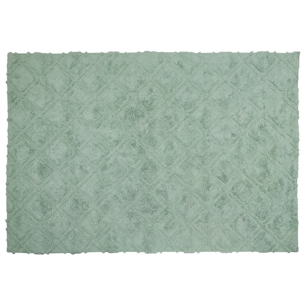 Bavlněný koberec 140 x 200 cm zelený HATAY - Beliani.cz
