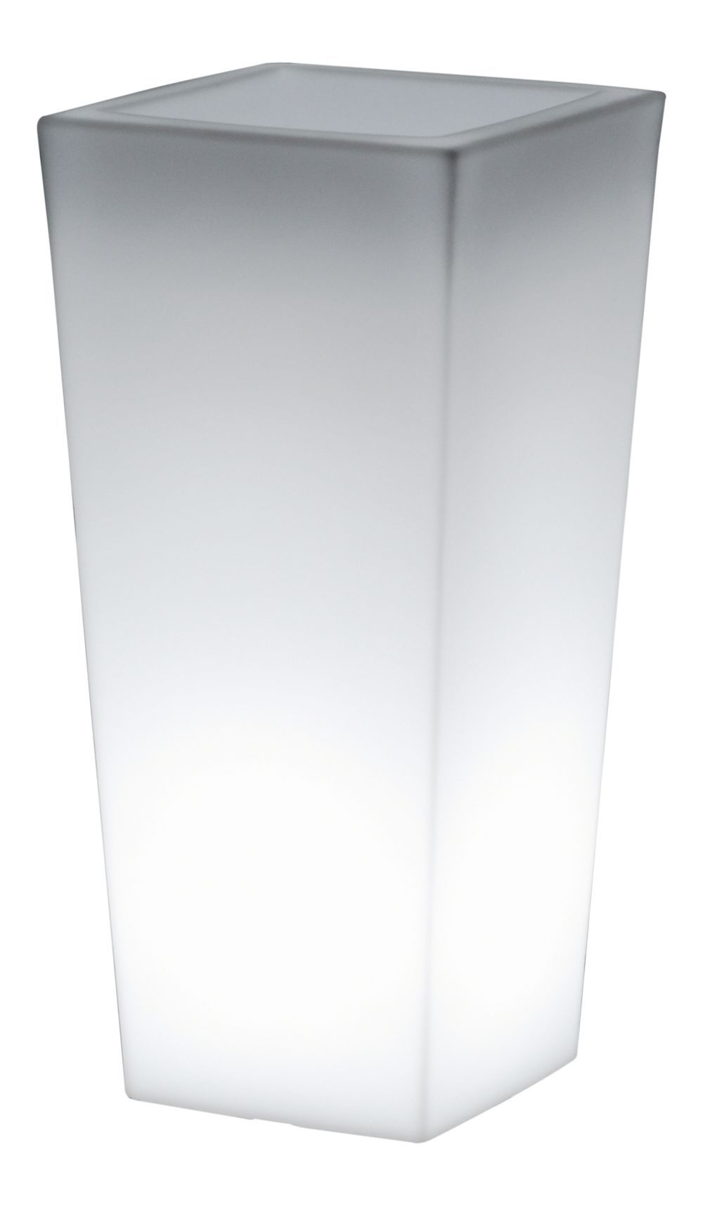 Plust - Svítící květináč KIAM pot, 40 x 40 cm - bílý - 
