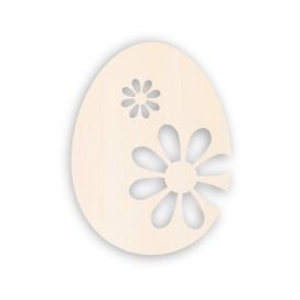Pieris design Dřevěné velikonoční vajíčko s květy