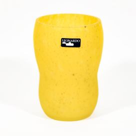  Skleněná váza 14 cm žlutá 