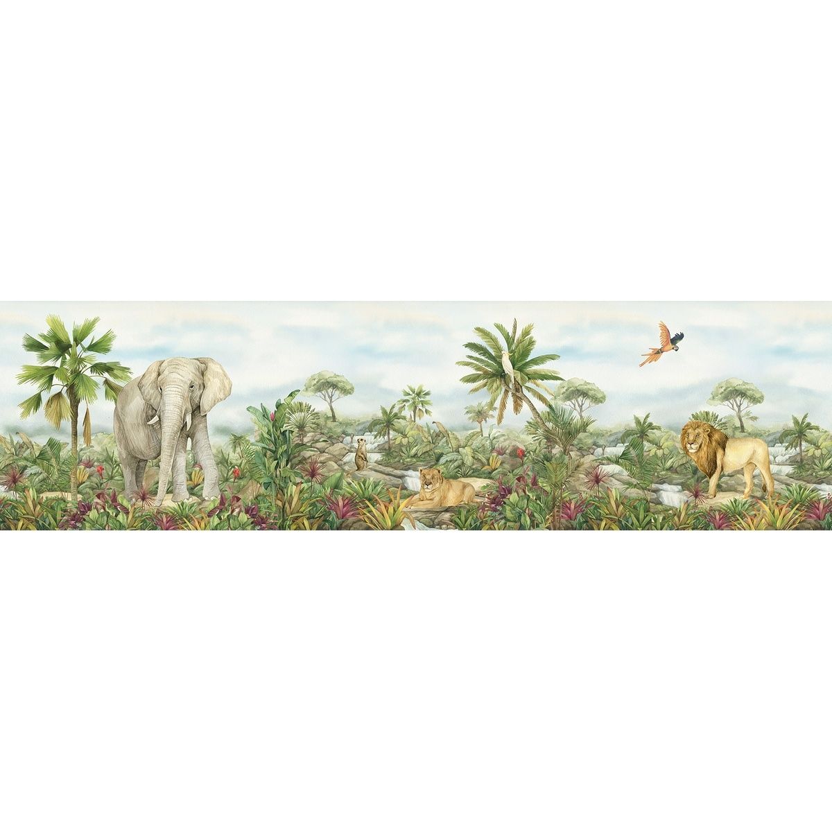 Samolepicí bordura Jungle 2, 500 x 9,7 cm - 4home.cz