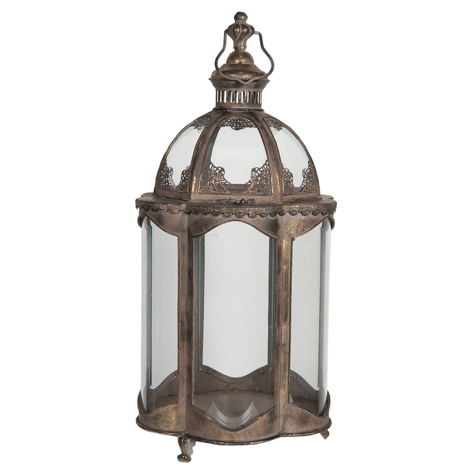 Velká lucerna v orientálním stylu Rousel - 34*32*69 cm Clayre & Eef - LaHome - vintage dekorace