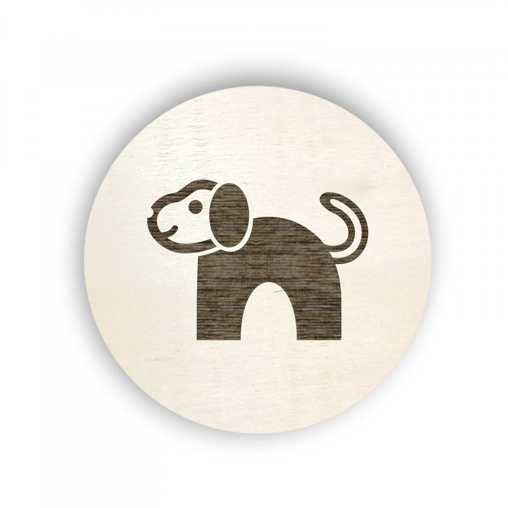 Pieris design Dřevěný piktogram na box s domácími zvířaty - Pieris design