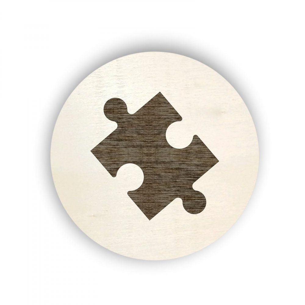 Pieris design Dřevěný piktogram na box s hračkami - puzzle - Pieris design