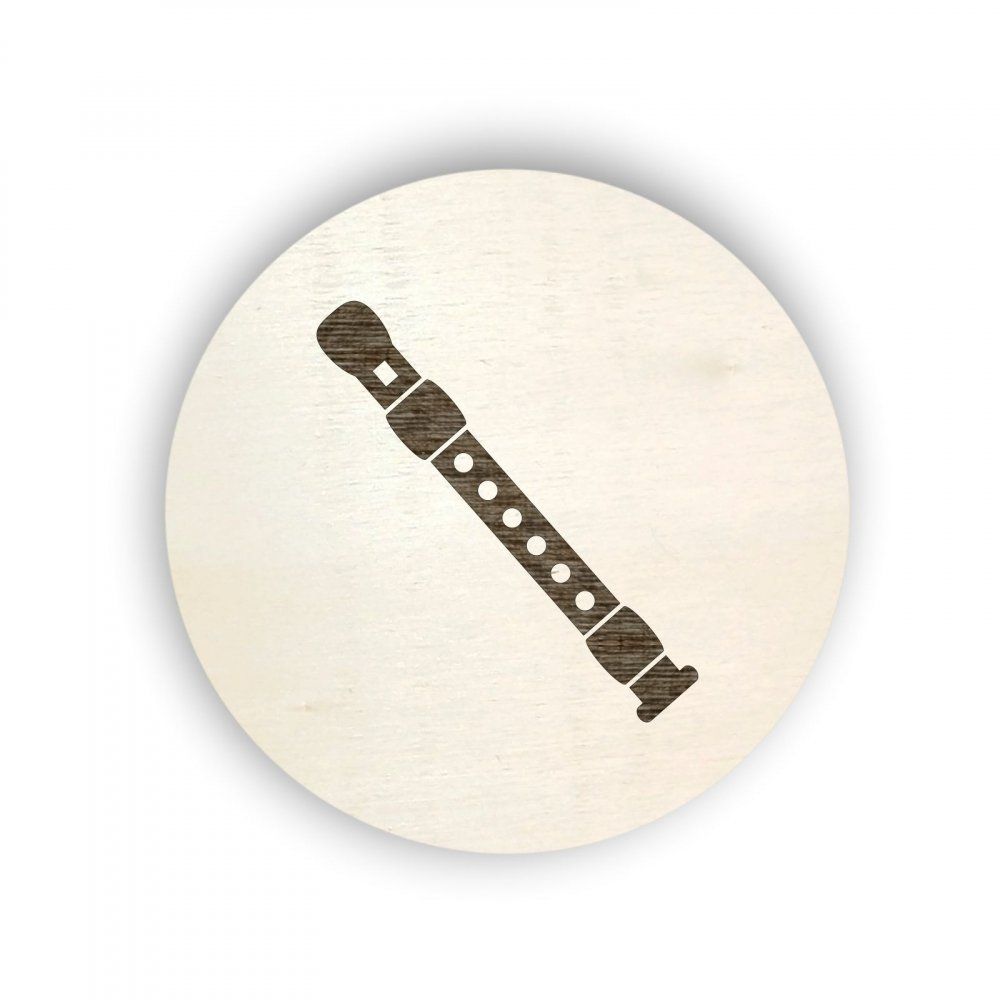 Pieris design Dřevěný piktogram na box s hudebními nástroji - Pieris design