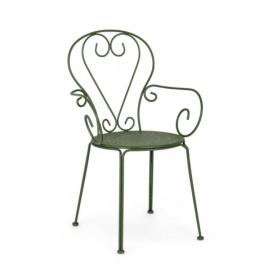 BIZZOTTO Zahradní kovová židle ETIENNE zelená