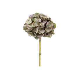 Dekorace umělá zelená květina Hortenzie Hydrangea verte - 46 cm Chic Antique
