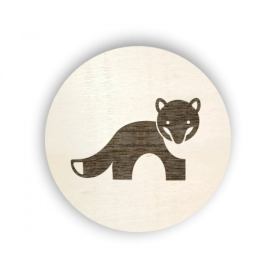 Pieris design Dřevěný piktogram na box s lesními zvířátky