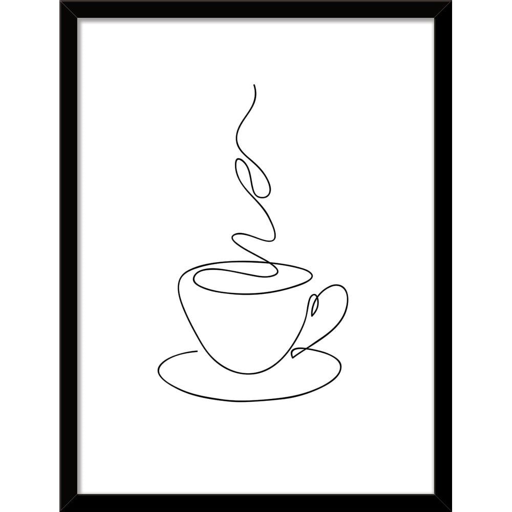 Plakát v rámu 30x40 cm Linear Coffee – Styler - Bonami.cz