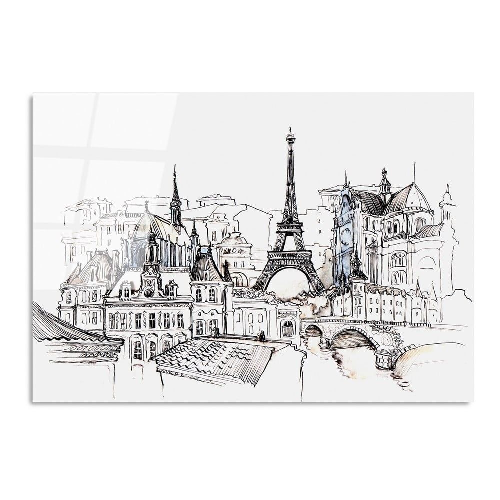 Skleněný obraz 70x100 cm Paris – Wallity - Bonami.cz