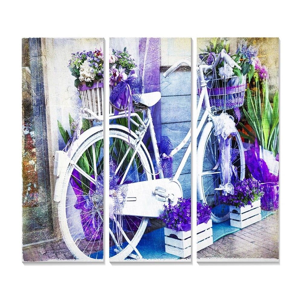 Obrazy v sadě 3 ks 20x50 cm Lavender – Wallity - Bonami.cz