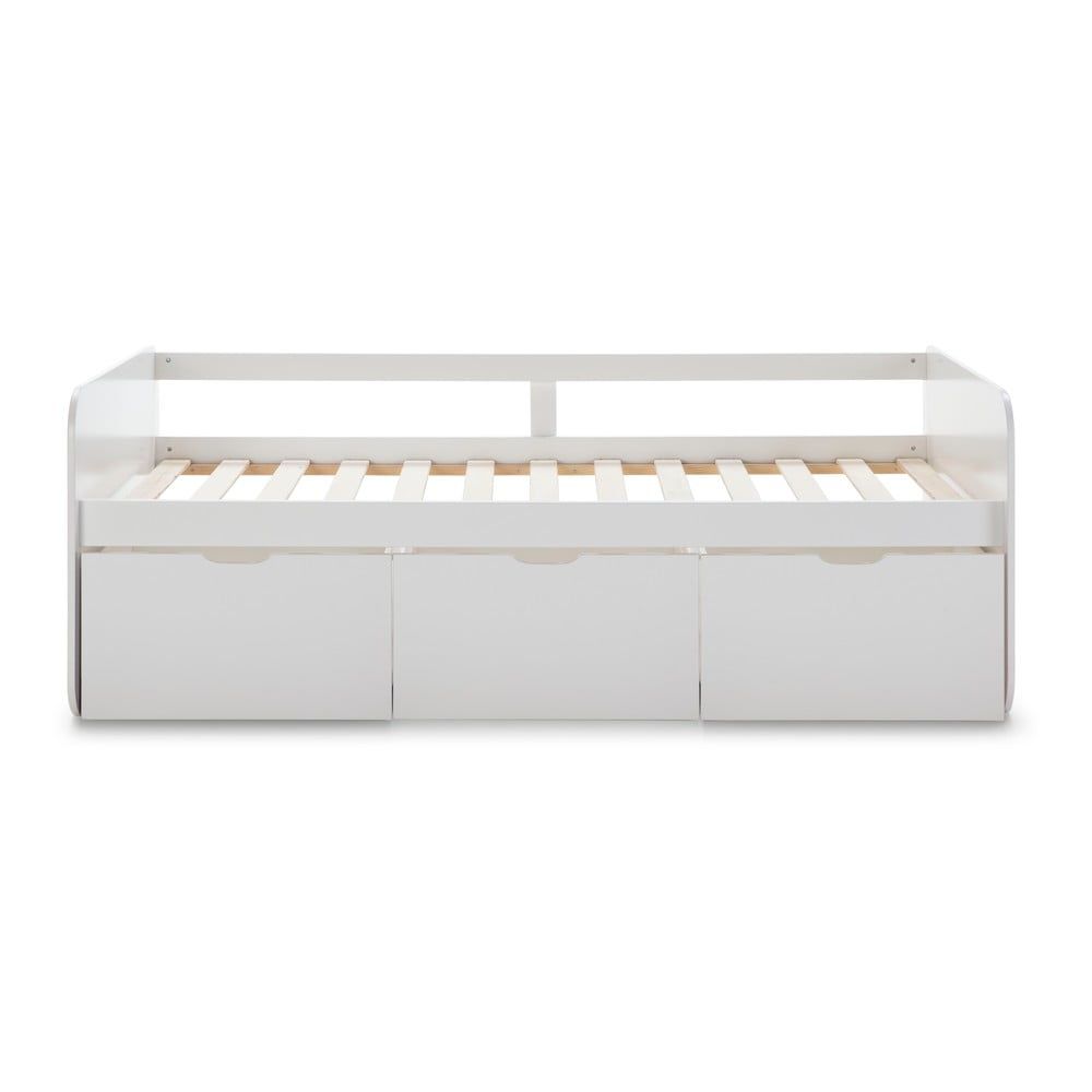 Bílá dětská postel s úložným prostorem 90x190 cm Abbott – Marckeric - Bonami.cz