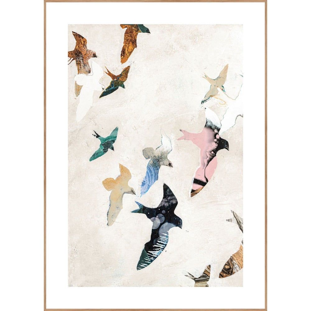 Obraz 30x40 cm Abstract Birds – Malerifabrikken - Bonami.cz