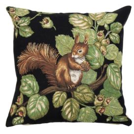 Gobelínový polštář s veverkou a žaludy Gobelin Squirrel Acorn - 45*45*16cm Mars & More LaHome - vintage dekorace