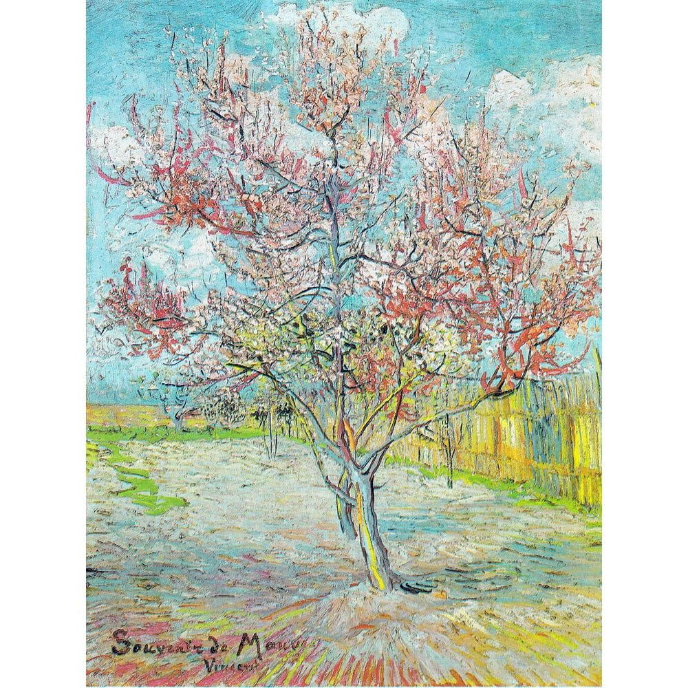 Obraz - reprodukce 30x40 cm Pink Peach Trees, Vincent van Gogh – Fedkolor - Bonami.cz