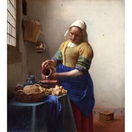 Obraz - reprodukce 45x60 cm The Milkmaid, Jan Vermeer – Fedkolor Bonami.cz