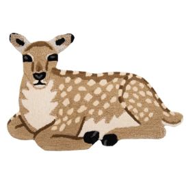 Vlněný kusový koberec koloušek Deer - 60*90*2 cm Clayre & Eef