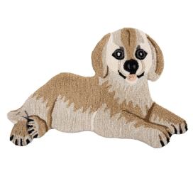 Vlněný kusový koberec pejsek Dog - 60*90*2 cm Clayre & Eef LaHome - vintage dekorace