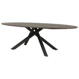 TENZO Oválný jídelní stůl COX 240x120 cm hnědý