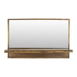 Nástěnné zrcadlo s poličkou  61x38 cm Feyza – White Label Bonami.cz