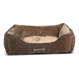 Hnědý plyšový pelíšek pro psa 60x75 cm Scruffs Chester L – Plaček Pet Products