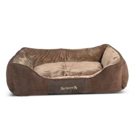 Hnědý plyšový pelíšek pro psa 70x90 cm Scruffs Chester XL – Plaček Pet Products
