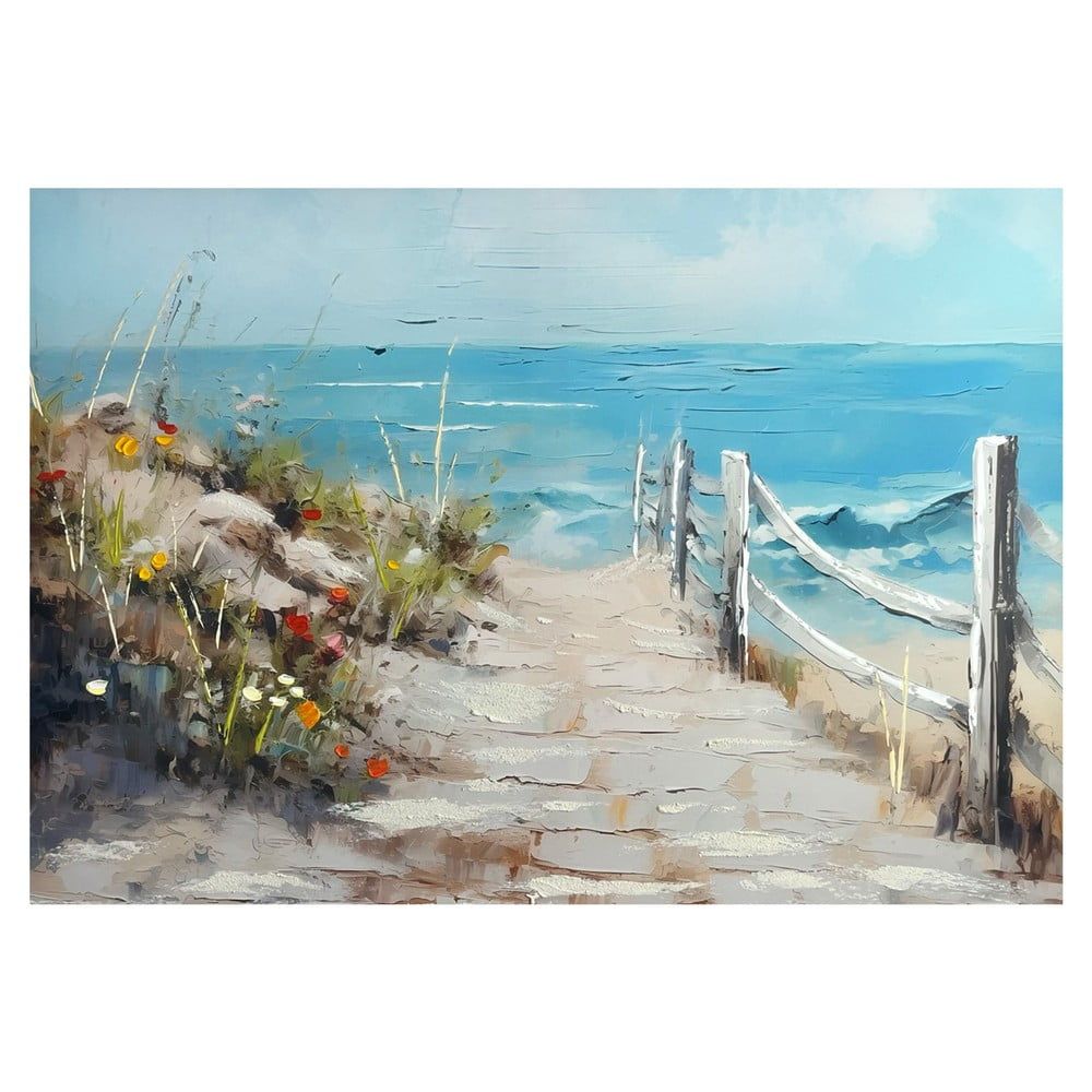Obraz s ručně malovanými prvky 100x70 cm Sunny Beach – Styler - Bonami.cz