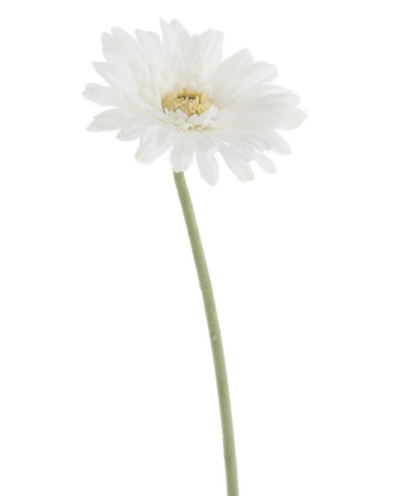 Bílá umělá dekorativní květina Gerbera - 10*10*64 cm J-Line by Jolipa - LaHome - vintage dekorace