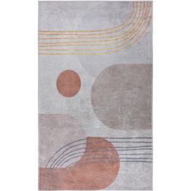 Pratelný koberec v oranžovo-krémové barvě 80x150 cm – Vitaus Bonami.cz