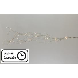 Nexos Vánoční dekorativní osvětlení – drátky - 64 LED teple bílé