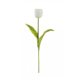 Dekorativní květina TULIPAN 8 Bílý