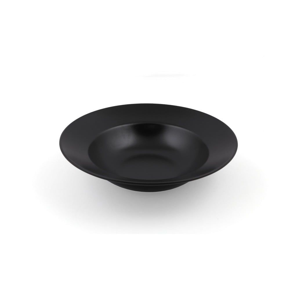 Černý hluboký  talíř z kameniny ø 26 cm – Hermia - Bonami.cz