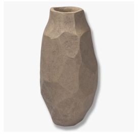 Béžová váza z polyresinu (výška 18 cm) Nuki – Mette Ditmer Denmark