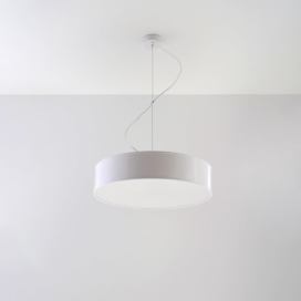 Bílé závěsné svítidlo ø 45 cm Atis – Nice Lamps