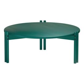Černý kulatý konferenční stolek z borovicového dřeva ø 80 cm Sticks – Karup Design