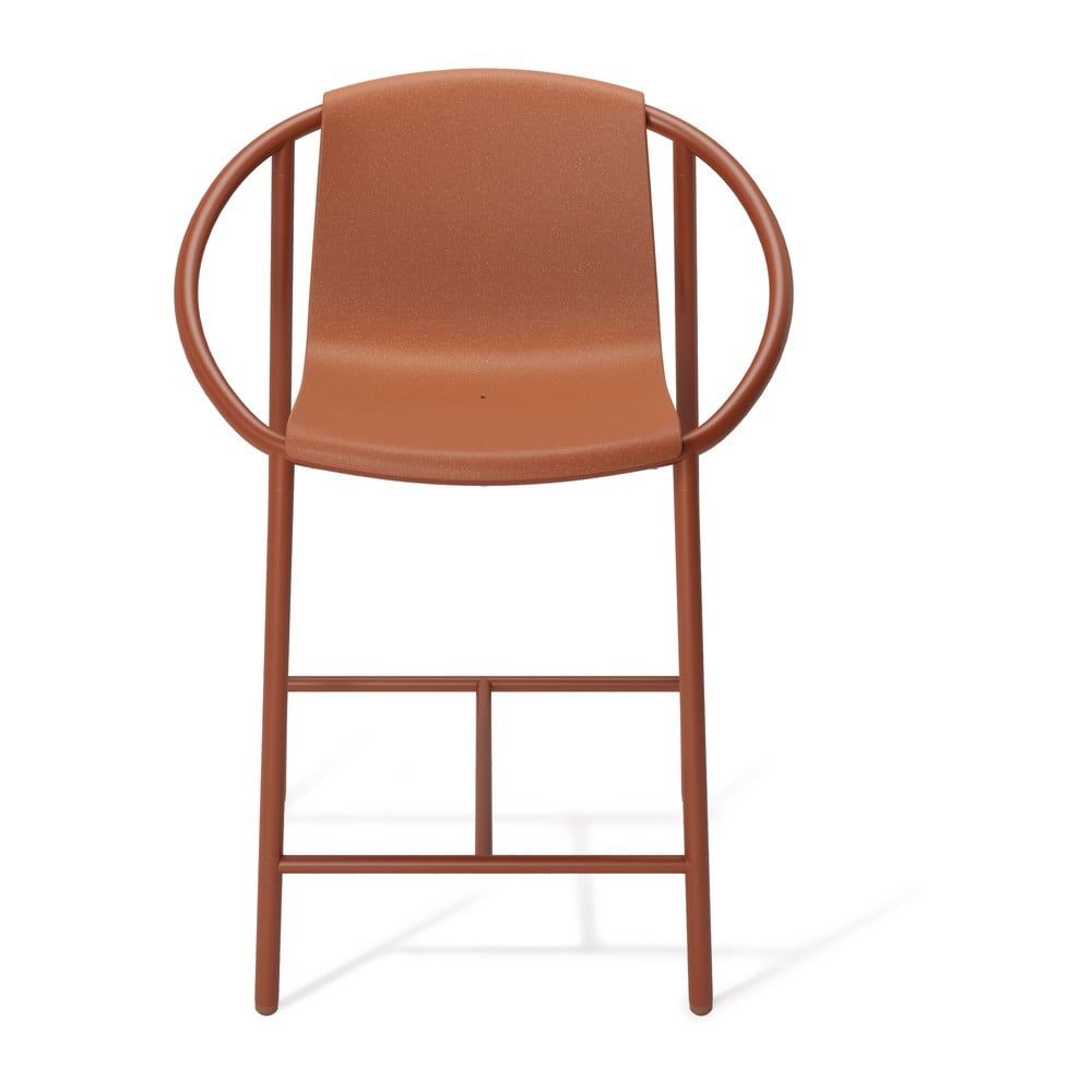 Plastová barová židle v cihlové barvě 90 cm Ringo – Umbra - Bonami.cz